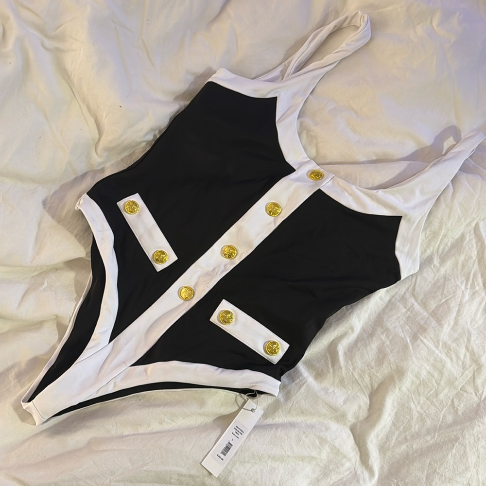 Caroline Constas Sailor Swimsuit